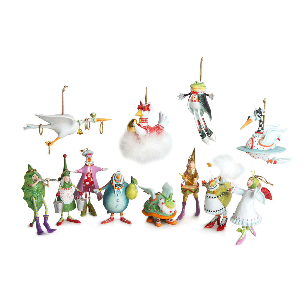 12 Days MINI Ornament by Patience Brewster — Four Calling Birds