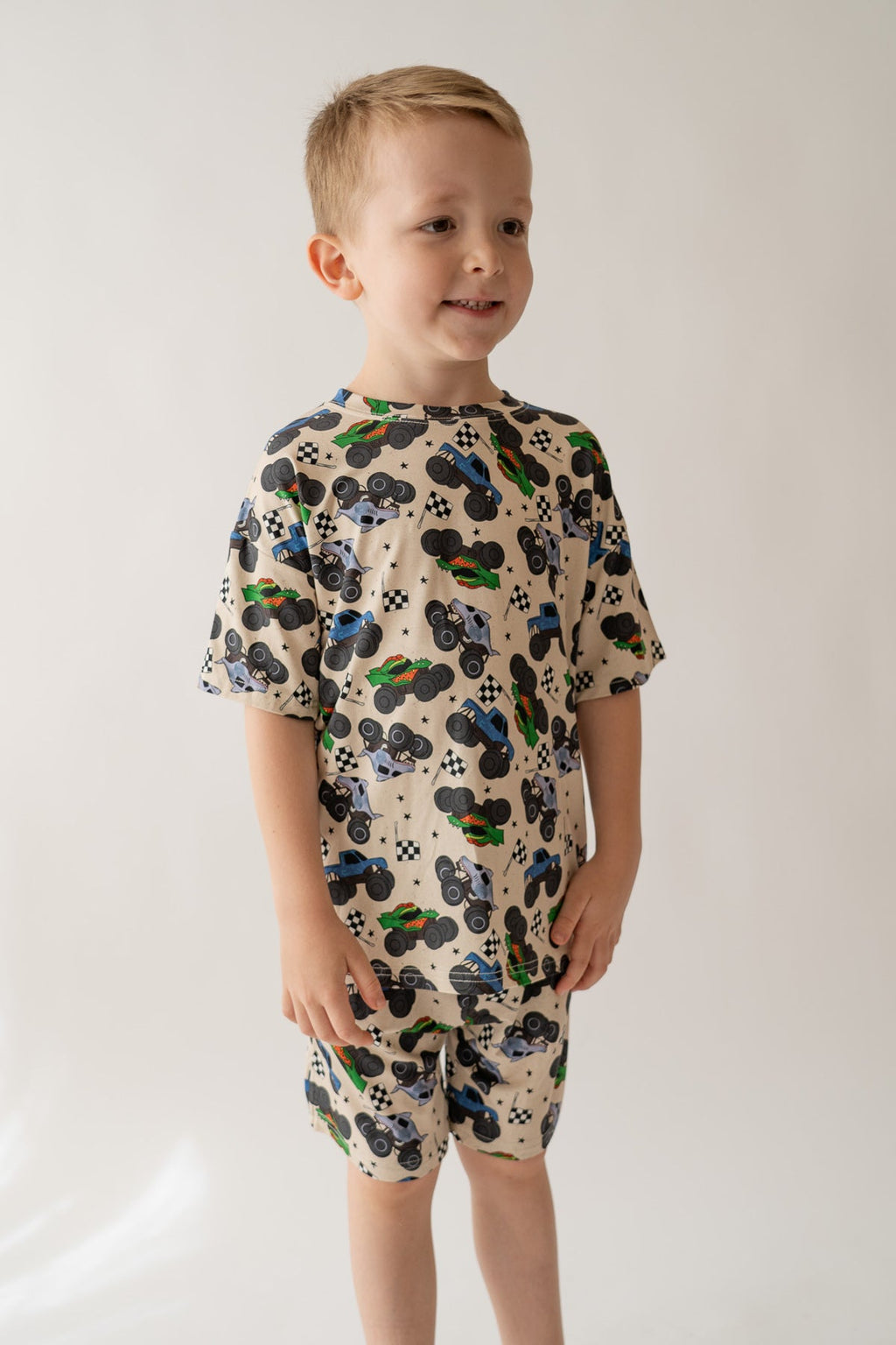 Monster Truck Boy's Casual Set