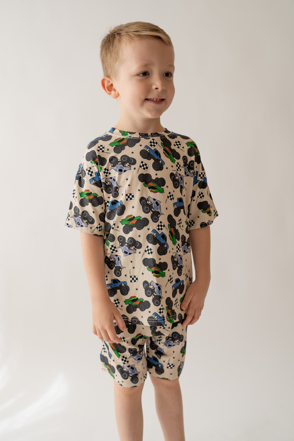 Monster Truck Boy's Casual Set