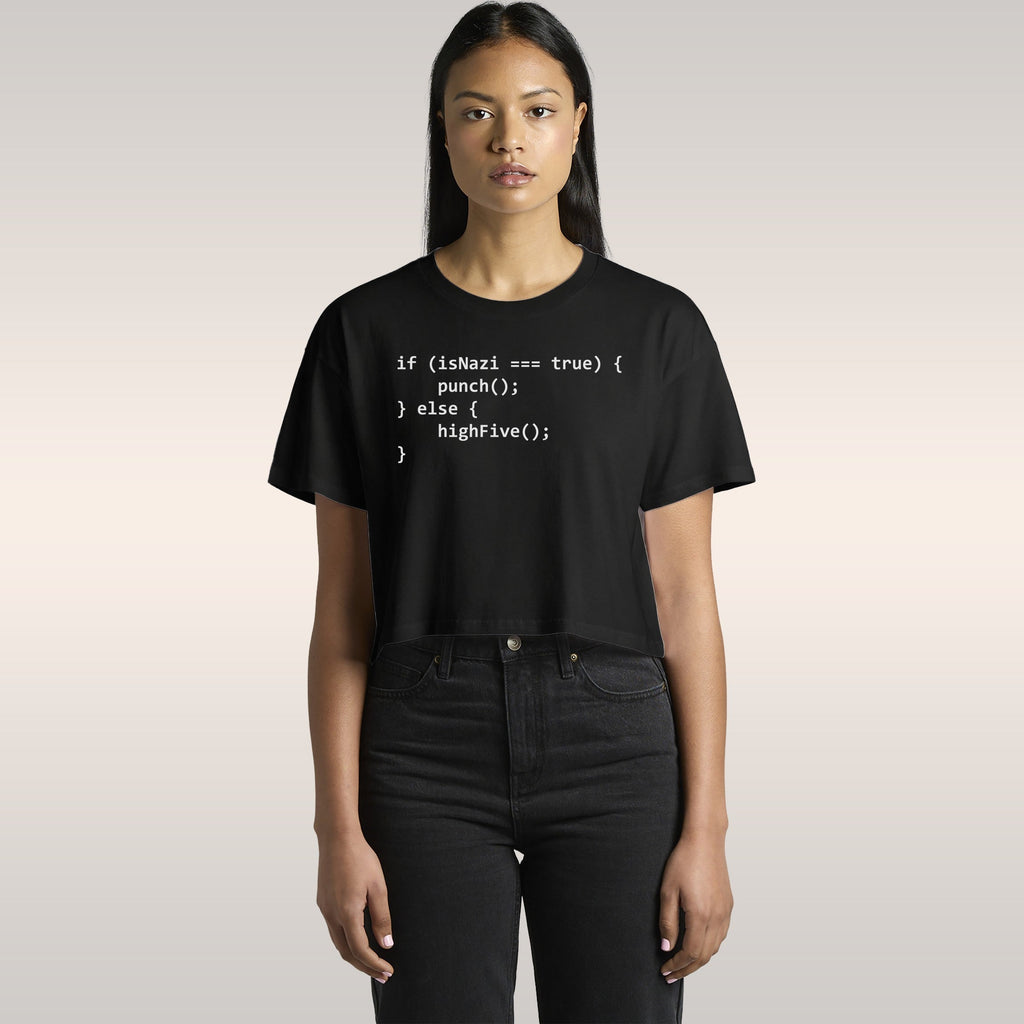 Anti-Fascist Axiom Crop Top