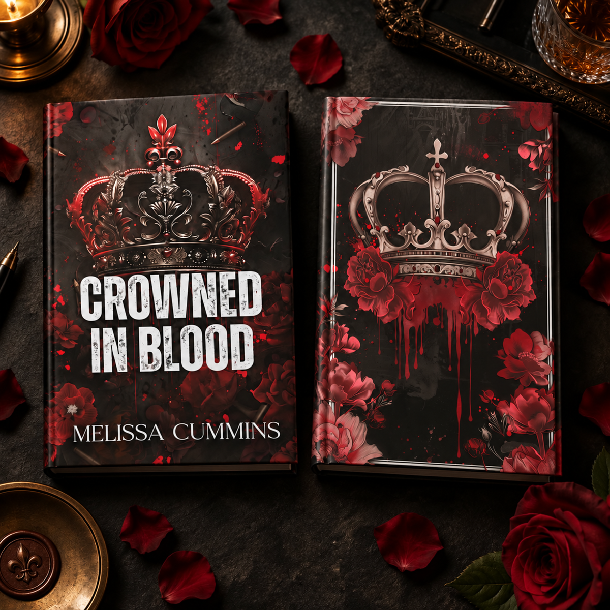 Crowned In Blood Book Box - Dark Mafia Romance Special Edition with Sprayed Edges