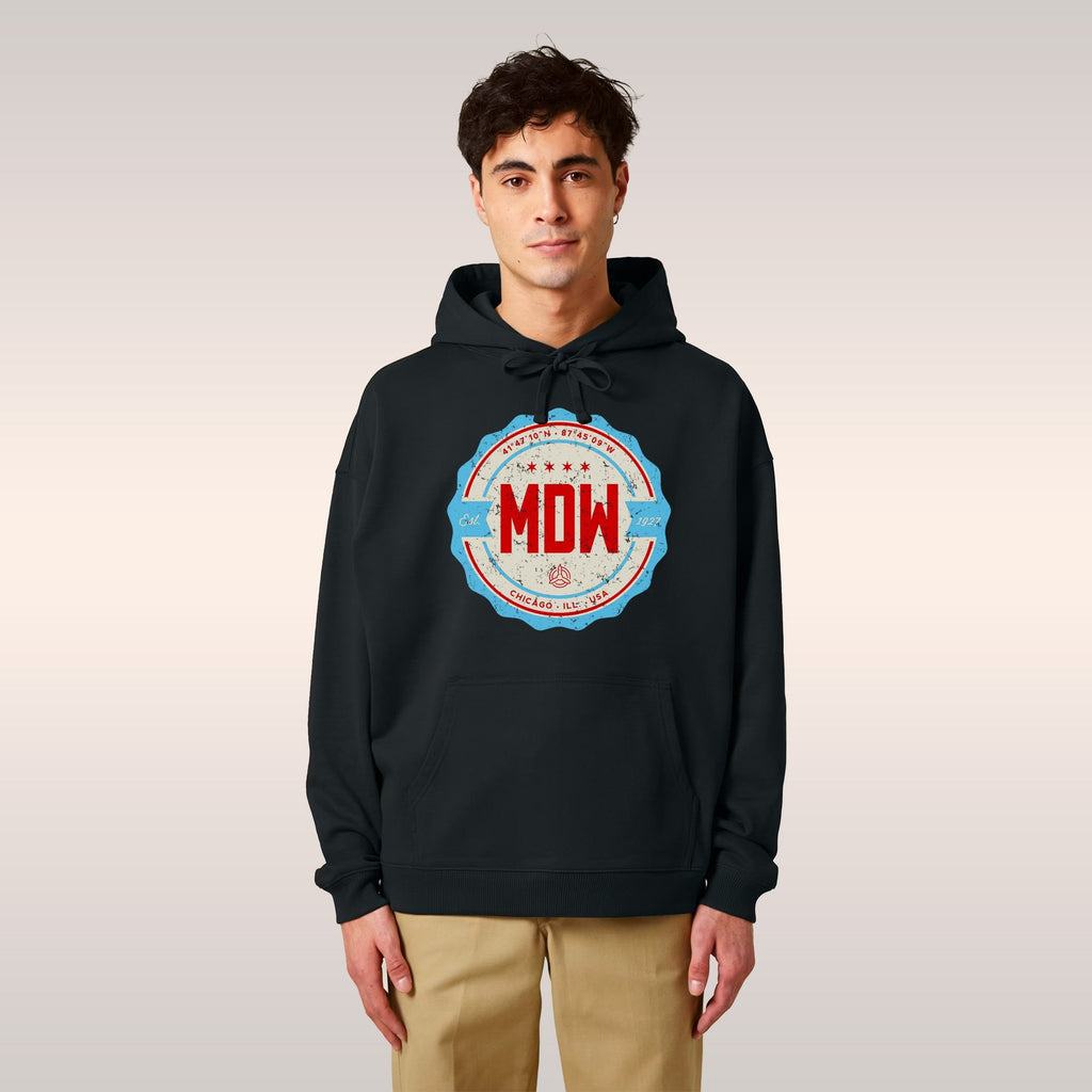 Chicago MDW Midway Airport Badge Hoodie