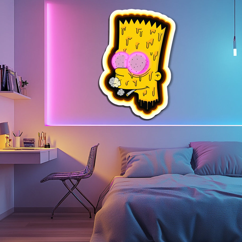 UV Printed Simpsons Neon Wall Art- LV0091