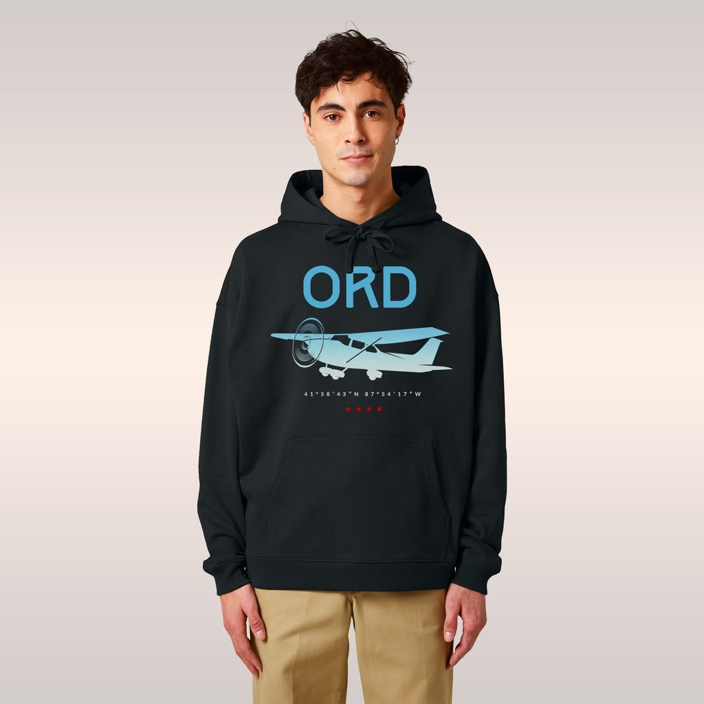 Chicago ORD O'Hare Airport Gradient Hoodie