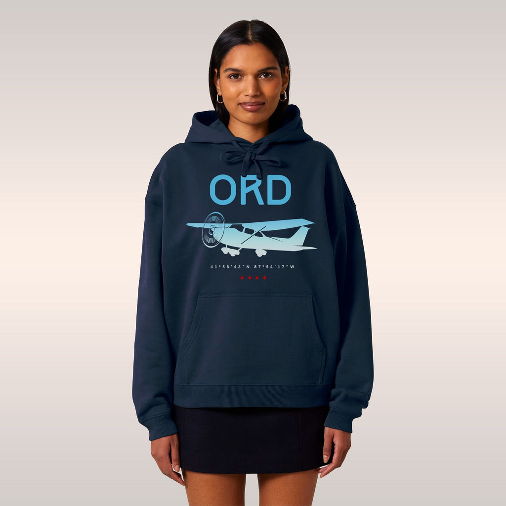 Chicago ORD O'Hare Airport Gradient Hoodie
