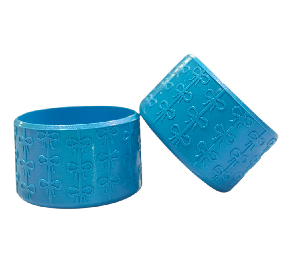 Electric Blue Coquette Boot Bumper Sleeve for Tumblers