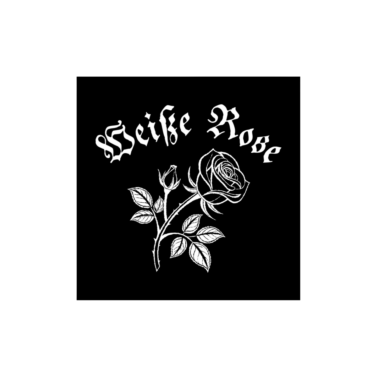 Weiße Rose Sticker