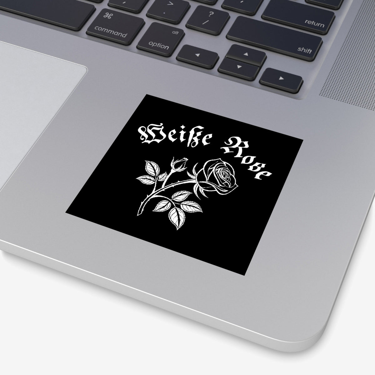 Weiße Rose Sticker