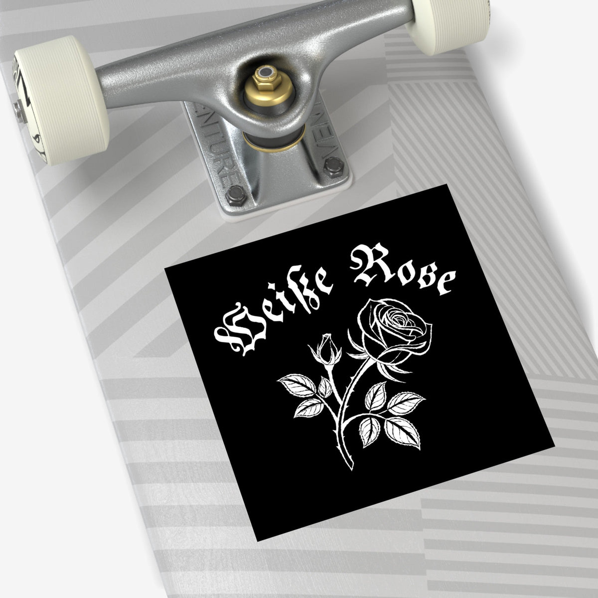 Weiße Rose Sticker